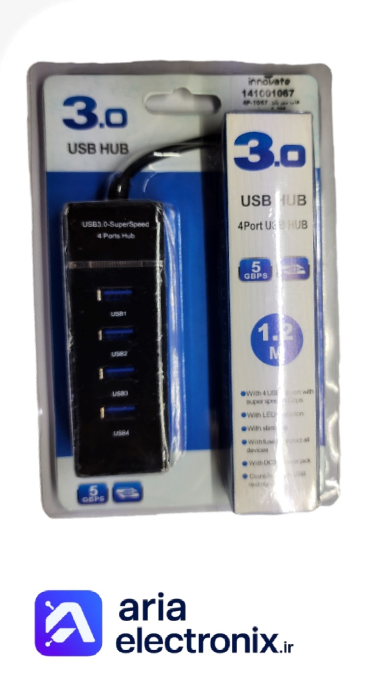 هاب USB USB3 303 با سیم 120 سانتی