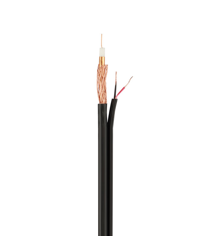 کابل کواکسیال Coaxial ترکیبی cca مغزی 0.7 متراژ 100 متری رنگ مشکی